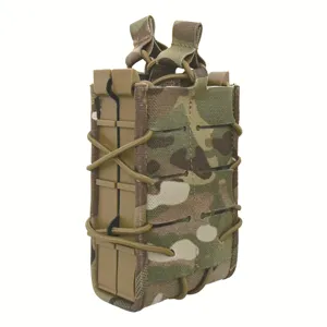 Tactical Molle Double Magazine Pouch 1000D Nylon 7.62mm Mag Bag Fast Draw Military Vest Pouch