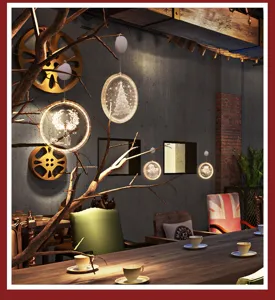 Kerst LED verlichte hangende ornament transparante acryl ronde schijf lamp voor feest