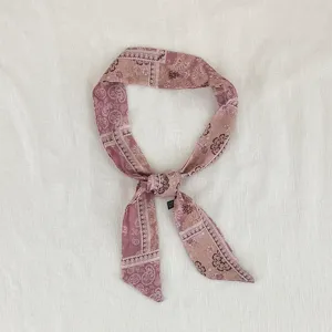 Sciarpa skinny vintage con stampa cachemire da donna, elegante foulard da collo e capelli.
