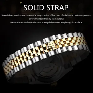 Cinturino di ricambio in acciaio inossidabile, elegante cinturino in metallo per orologi.