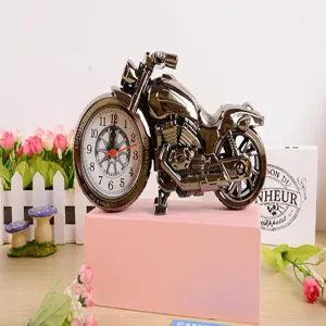 Motorfiets wekker vintage metalen bureauklok creatief studentencadeau decoratief uurwerk item