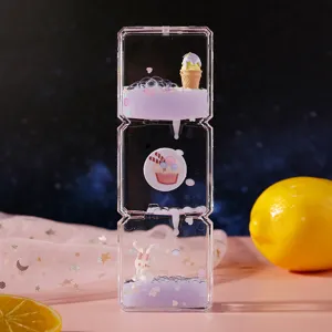 Creative liquid oil hourglass toy desktop floating cartoon oil flow ornament stress relief