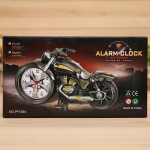 Creatieve motorfiets wekker bureau kwarts klok uniek studenten cadeau decoratief ornament