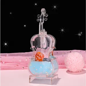 Kreatives Acryl Geige Liquid Motion Bubbler Spielzeug Oltropfen Tischdekoration Geschenk