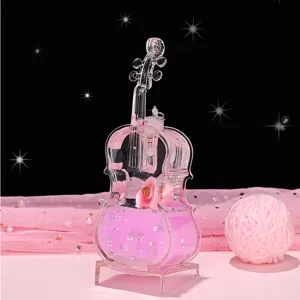 Kreatives Acryl LED Geige Fluessigkeit Oeltropfen Ornament Tischgeschenk Dekoration