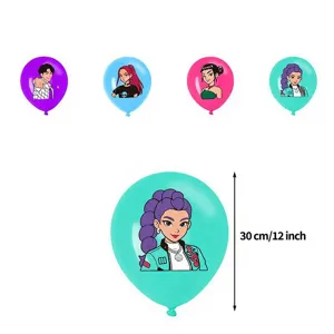 K-Pop Cazadores de Demonios tema cumpleaños fiesta globos látex conjunto decor.