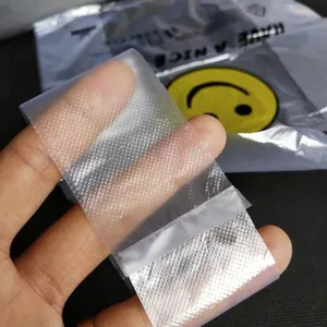 Transparent embossed plastic packaging bag clear textured film practical storage carry bag