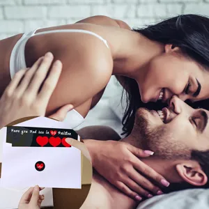 Jeu de cartes à gratter pour couple avec 50 positions romantiques pour des moments intimes.