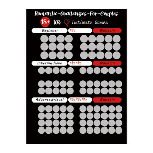 Romantic couple scratch off poster 18+ intimate games challenge poster date night ideas gift