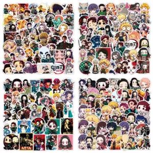 Cute anime character waterproof stickers set for luggage and phone case decoration.