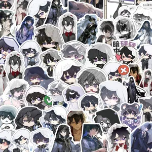 Waterproof PVC Cartoon Ghost Graffiti Stickers Cute Anime Decals For Water Bottle Luggage Laptop Diary Decor
