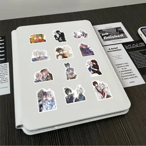 60pcs anime cartoon graffiti stickers set for phone case laptop car water bottle decor