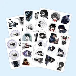 60 Pcs Night Ghost Cartoon Graffiti Stickers Waterproof Decals for Luggage Cup Decor
