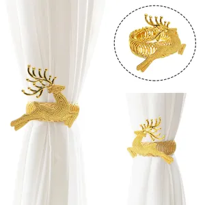Weihnachtselch Vorhangraffer Metall Feder Vorhang Clips Modern Minimalistisch Dekorative Fenster Vorhang Halterungen Heimdekoration