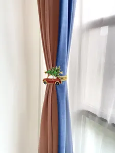 Christmas tree car curtain tieback metal spring curtain buckle home decor accessory detail view