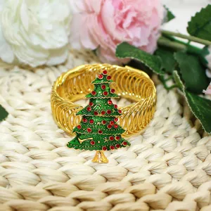 Christmas tree metal curtain tieback spring clip home window decoration accessory