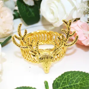 Gold metal deer head curtain tieback spring curtain buckle home decor Christmas decor item