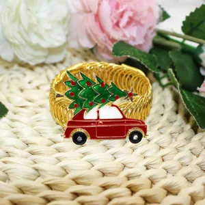 Christmas tree red car metal spring curtain tieback holder decorative curtain accessory