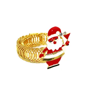 Christmas Santa Claus curtain tieback metal spring drapery buckle home holiday decor item