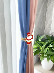 Christmas Santa Claus curtain tieback metal spring curtain clip holiday home decor accessory