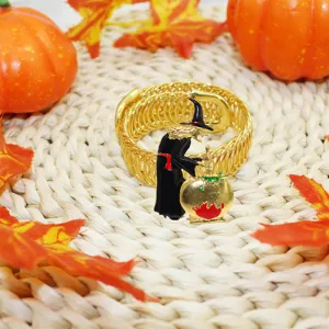 Halloween Witch Curtain Tieback Metal Elastic Punch Free Window Drape Holder Buckle