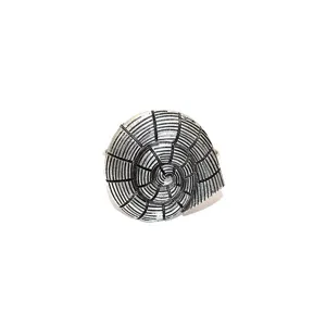Vintage metal seashell napkin ring nautical table decor spiral snail napkin buckle 1pc