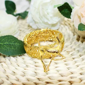 Gold deer curtain tieback luxury metal spring curtain buckle home decor window hardware