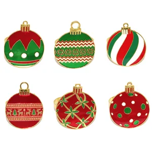 Christmas napkin ring set with festive bauble and reindeer designs for holiday table decor