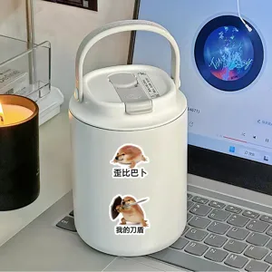 Waterproof cute meme dog stickers for water bottles, laptops, and phone cases decoration.
