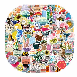Cute cartoon aesthetic waterproof stickers set for laptop luggage decoration 200pcs