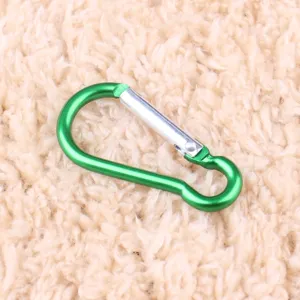 Aluminum gourd carabiner clip, 4.0mm size, lightweight outdoor hanging buckle detail view.