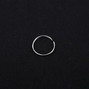 Metal split key ring nickel-plated flat round metal circle keychain DIY connector hardware