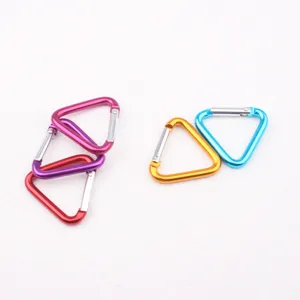 Aluminium Legierung Dreieck Karabiner Federclip multifunktional Schlüsselanhänger Haken.
