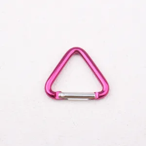 Rosa Aluminiumlegierung Dreieck Karabiner Detail, 35x34mm Schnapphaken für Rucksack