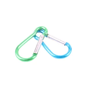 Aluminum alloy gourd shape carabiner snap hook for outdoor camping luggage bottle hanging.