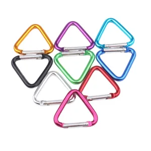 35x34mm Aluminium Legierung Dreieck Karabiner Federhaken Schlüsselanhänger Rucksack