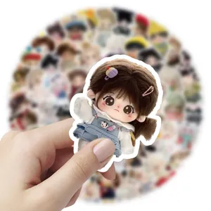 Cute cotton doll waterproof stickers for journal, laptop and phone decoration. 60pcs pack.