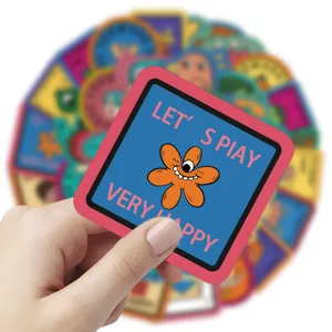 Grappige cartoon sticker waterdichte vinyl sticker voor laptop waterfles bagage decor