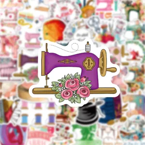 60st vintage naaimachine stickers waterdichte vinyl stickers voor laptop koffer gitaar