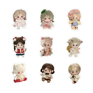 Cute cotton doll waterproof stickers for notebook, phone, tablet and luggage decor.