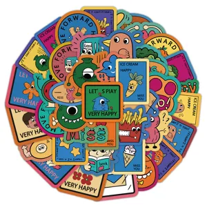 Grappige Cartoon Monster Waterdichte Stickers Decals Waterdicht Stickerpakket Voor Waterfles Bagage Laptop Decor