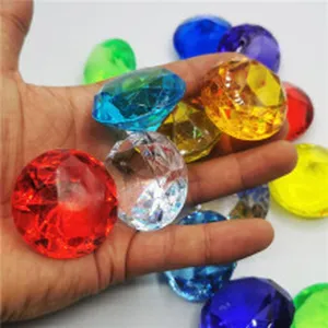 Colorful acrylic diamond gems crystal toys for party favors, treasure hunt and table decor.