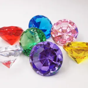 Colorful acrylic crystal diamond toys sparkling multi-color gems for party decoration and gifts