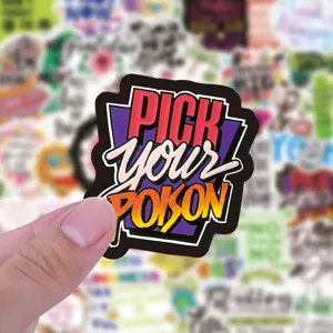 Vinyl graffiti sticker waterproof decal for laptop skateboard water bottle custom design