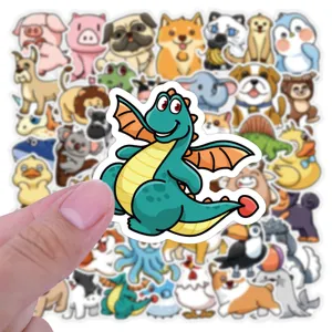 Cute cartoon animal stickers pack for phone case luggage laptop journaling waterproof