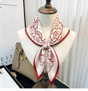 Mulberry silk 65cm square scarf luxury fashion red white floral print old money style