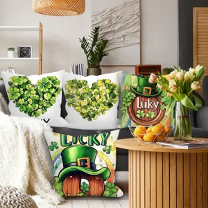 Creatieve retro cartoon hart klaver geprint kussenhoes voor kantoor bank decoratie