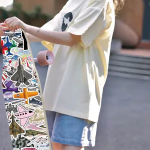 Wasserdichte Flugzeug Graffiti Aufkleber Set für Skateboard Laptop Koffer 50 Stk
