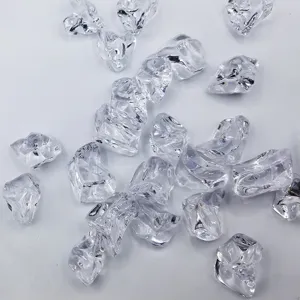Transparent acrylic fake ice cubes irregular crushed ice photography props for decor