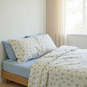 Parure de lit imprimee dessin anime polaire taie d oreiller housse de couette douce neuf